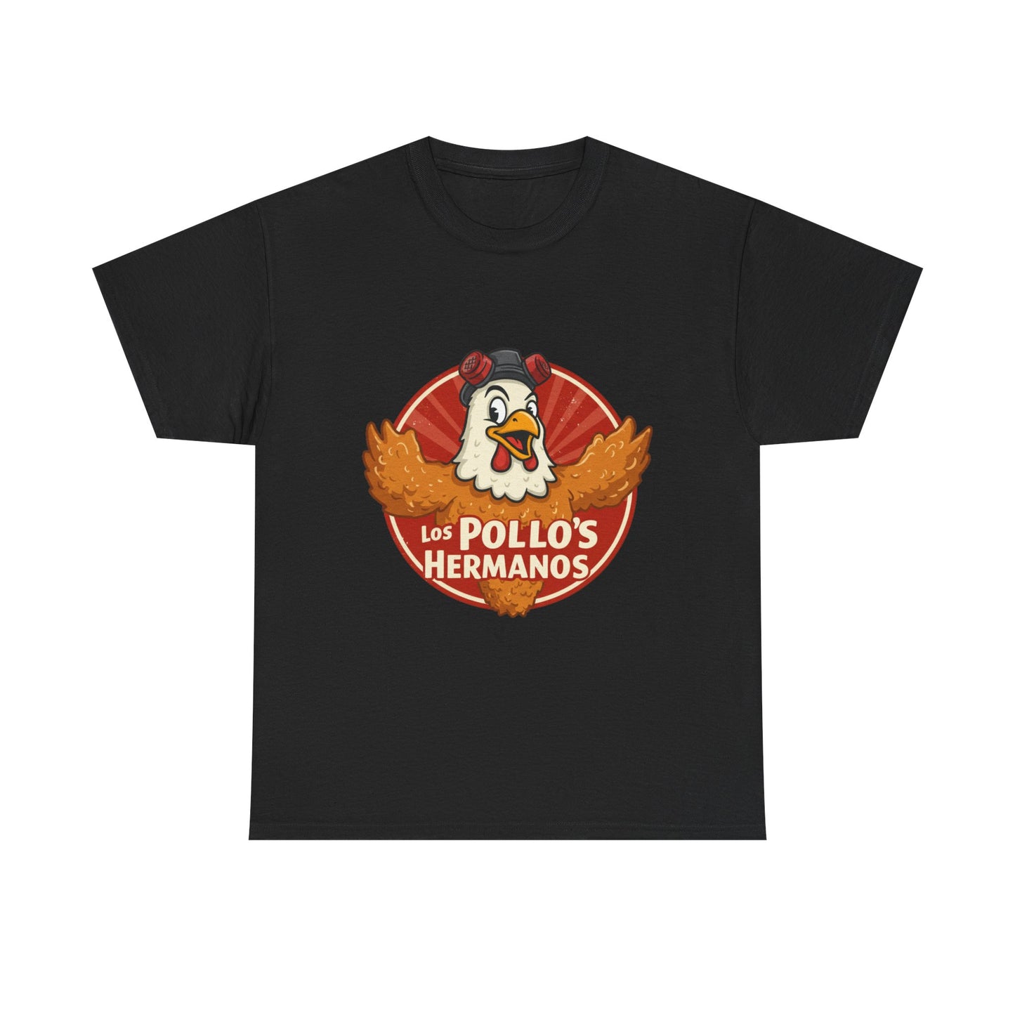 Los Pollos Hermanos Unisex Heavy Cotton Tee - Fun Casual Shirt for Fans