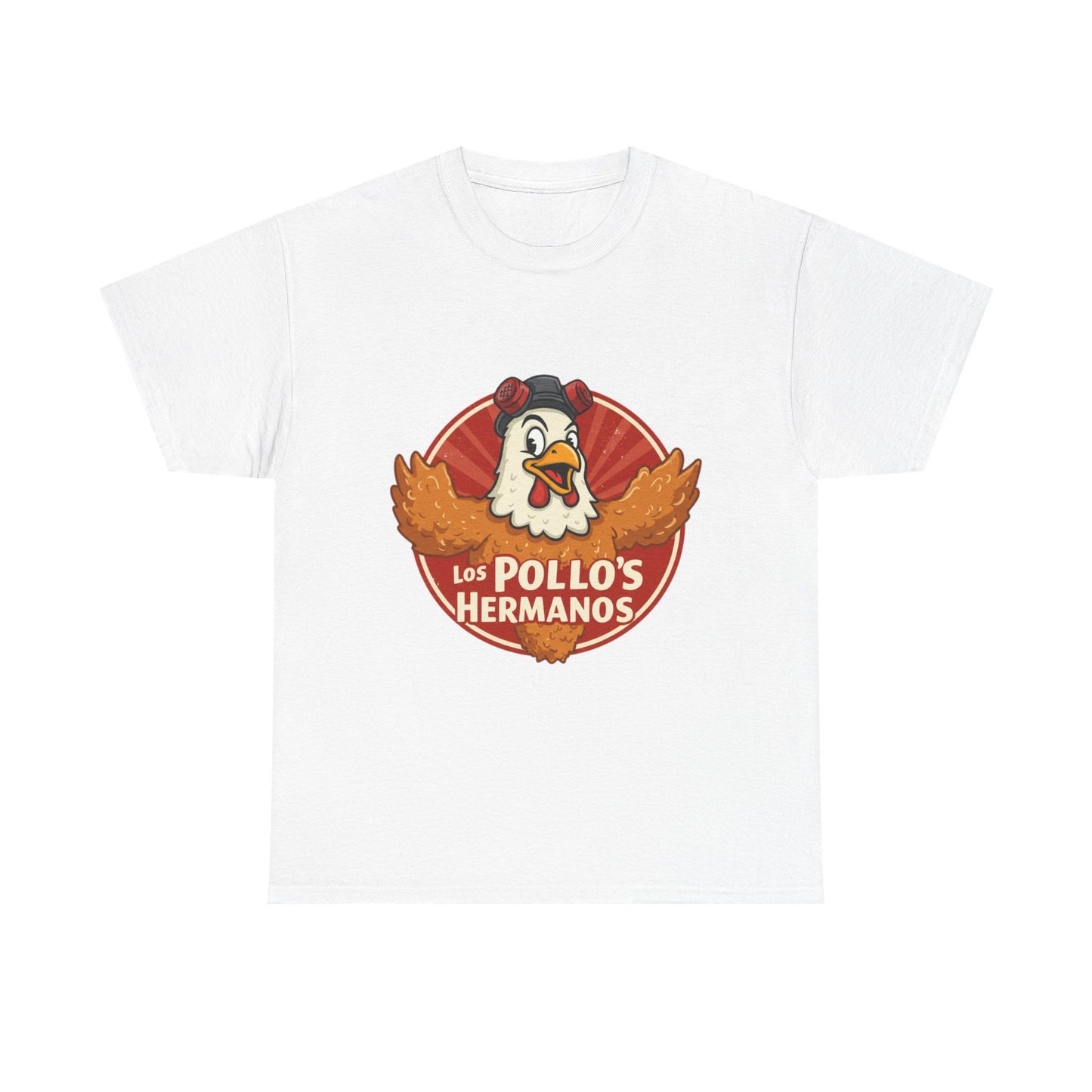 Los Pollos Hermanos Unisex Heavy Cotton Tee - Fun Casual Shirt for Fans