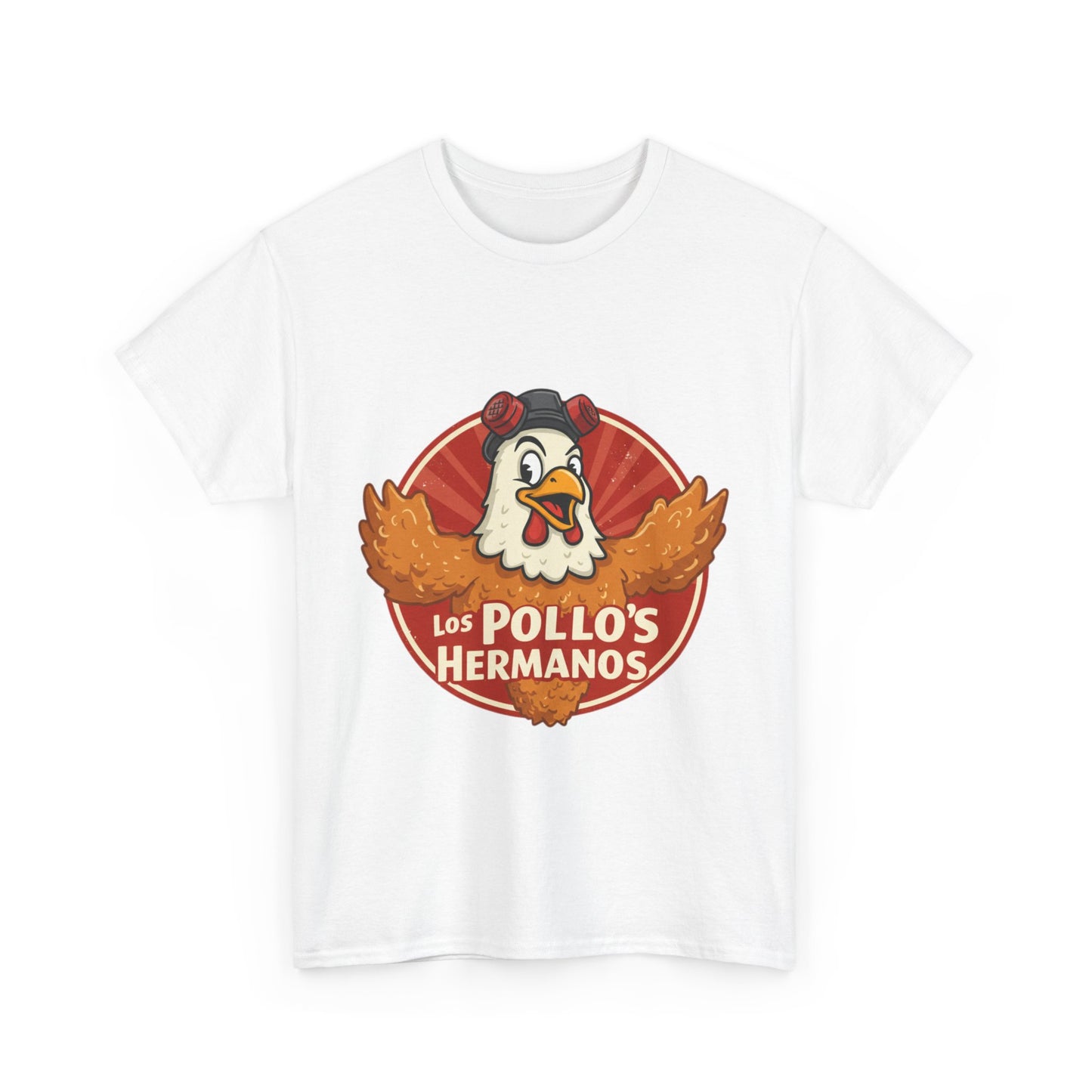 Los Pollos Hermanos Unisex Heavy Cotton Tee - Fun Casual Shirt for Fans