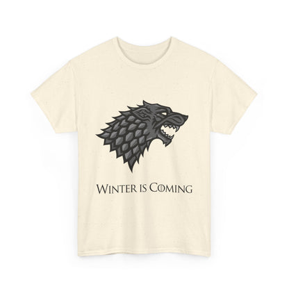 Winter Is Coming Unisex Heavy Cotton Tee - Graphic T-Shirt for Fans