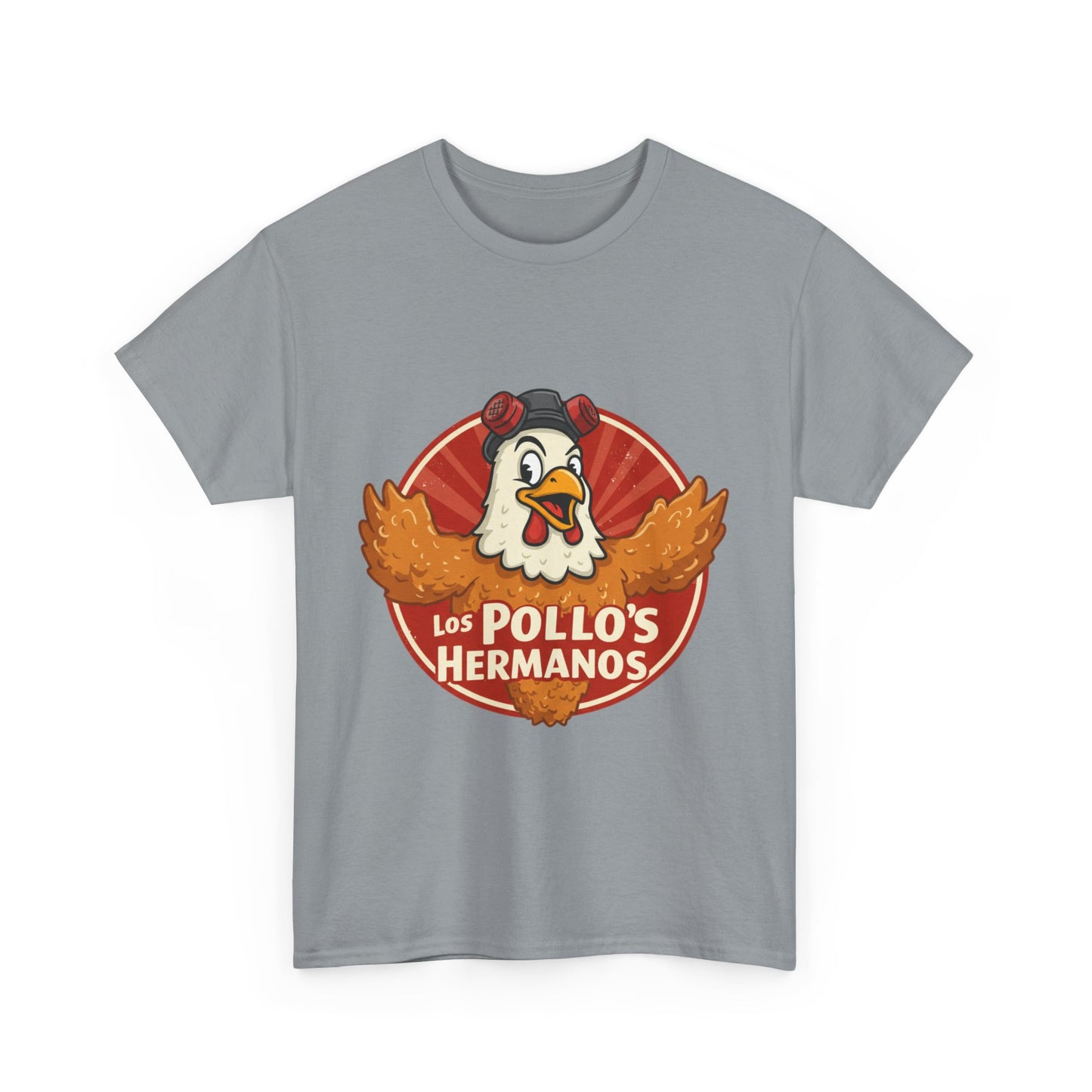 Los Pollos Hermanos Unisex Heavy Cotton Tee - Fun Casual Shirt for Fans