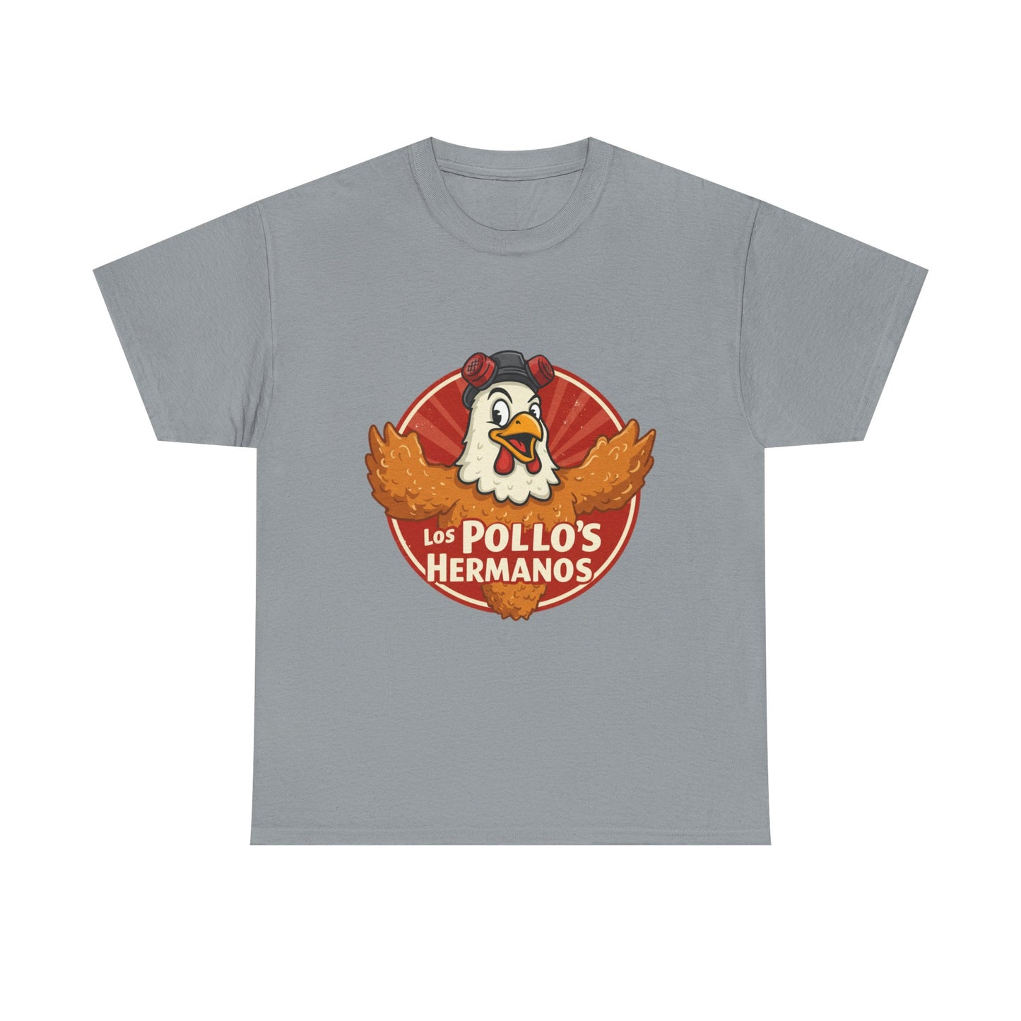 Los Pollos Hermanos Unisex Heavy Cotton Tee - Fun Casual Shirt for Fans