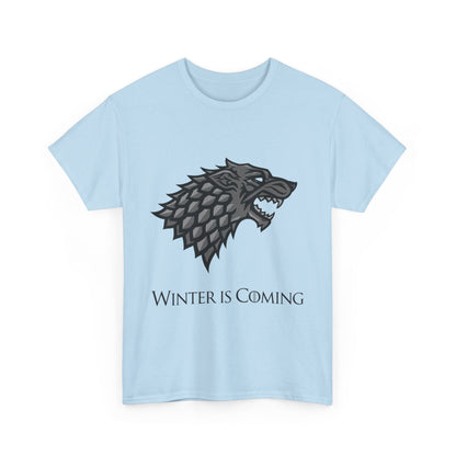 Winter Is Coming Unisex Heavy Cotton Tee - Graphic T-Shirt for Fans