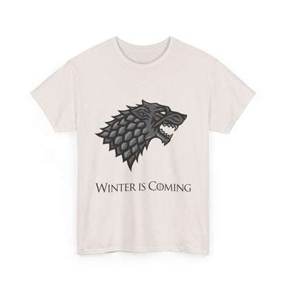 Winter Is Coming Unisex Heavy Cotton Tee - Graphic T-Shirt for Fans